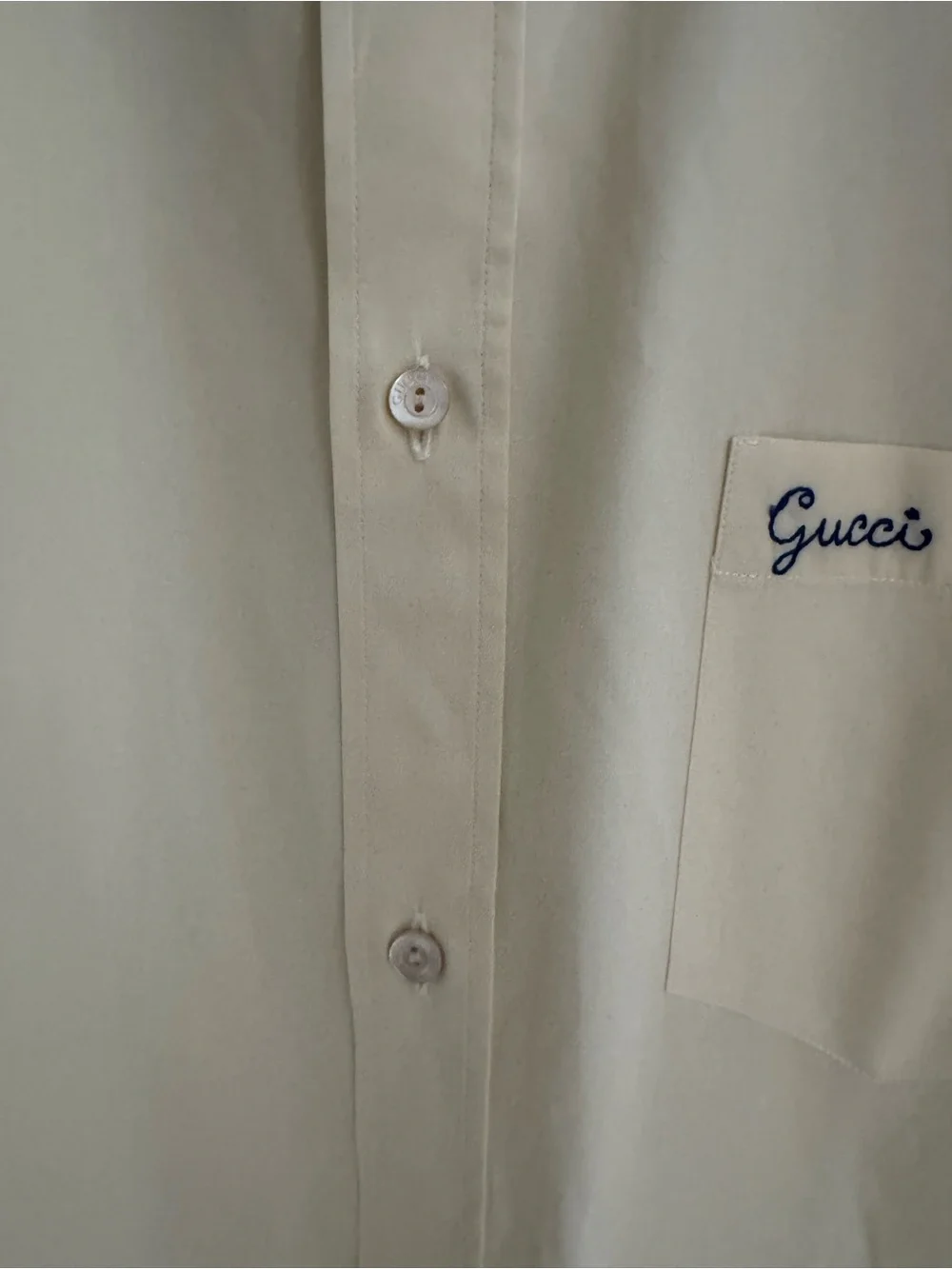 Gucci Men’s Yellow Button-Down Dress Shirt